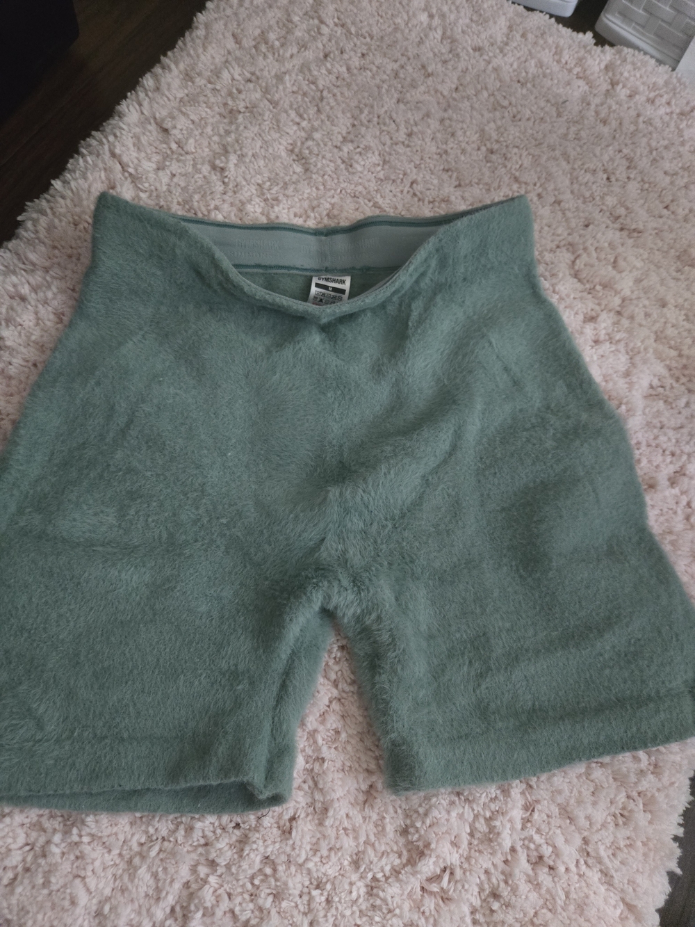 Gymshark Whitney Eyelash Knit Shorts - Leaf Green